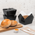 thumbnail image 5 of [450 ct] Paper Fold To-Go Containers | 30 fl oz | Black, 5 of 11