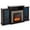Dark Brown, variant on Giantex Fireplace TV Stand w/LED Lights & Smart APP Control for TVs up to 65", Entertainment Center w/18" Electric Fireplace, Black