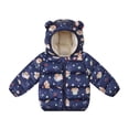 thumbnail image 3 of Shadoumai Girls Winter Coat Warm Padded Hooded Jacket Casual Outerwear for Toddler Kids, 3 of 4