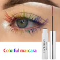 thumbnail image 2 of 07 GreenStunning Mascara de colores Impermeable 4d Fibra de seda Express Mascara Extensiones de pestañas Glitter Balck Blue Green Mascara Cosplay esquí esquí Gafas de esquí, 2 of 3