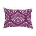 thumbnail image 1 of Simply Daisy, 14" x 20" Veranda Purple Abstract Decorative Outdoor Pillow, 1 of 1