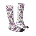 thumbnail image 4 of Lsque Fairy Flower Printed Crew Socks Men's Women's LightWeight Thin Casual Calf Socks ,Knee High Socks,Cotton Socks, 4 of 9