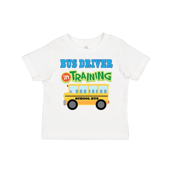 Inktastic Bus Driver in Training Boys or Girls Toddler T-Shirt