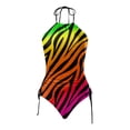 thumbnail image 5 of YDLCAFD Easter Women's Two Piece Irregular Print Swimsuit Tankini Swimsuit Set 2, 5 of 5
