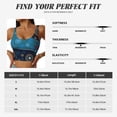 thumbnail image 7 of Fotbe Bohemian Turtle Pattern Womens' Sports Bra Longline Wirefree Padded with Medium Support Sports Moisture-Wicking Workou Vest,Tank Top-Medium, 7 of 7