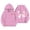 a-Pink174, variant on FINALGANG Girls Kids Long Sleeve Hoodie With Bow Print Casual Oversized Loose Fit Pullover Sweatshirt With Kangaroo Pocket For Daily Wear Versatile Top