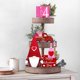 thumbnail image 3 of 5 piezas de decoración de bandeja escalonada de gnomo del día de San Valentín (bandeja no incluida) – Felpa de gnomo, mini letrero de madera del día de San Valentín, guirnalda de cuentas de mader, 3 of 5