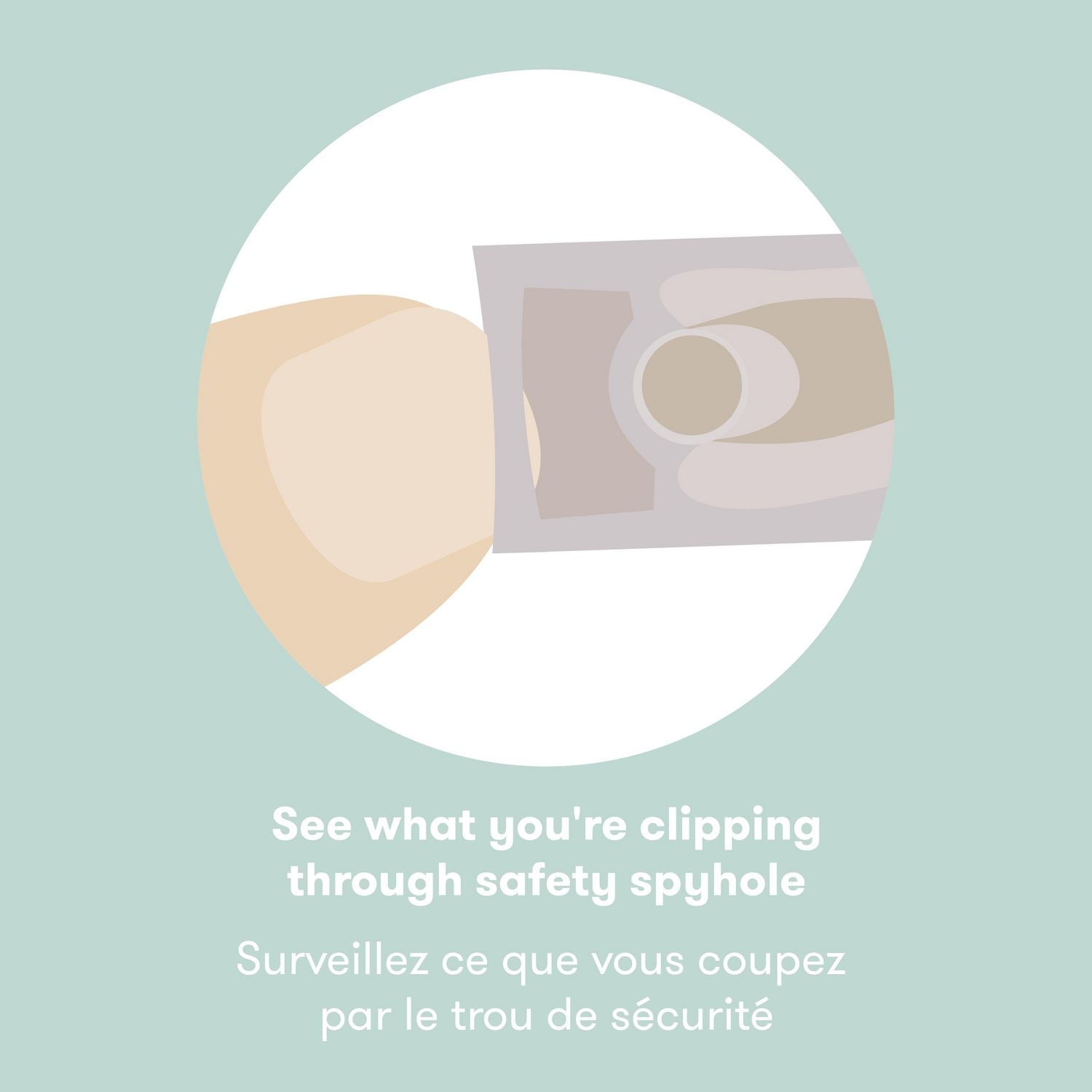 Frida Baby - NailFrida Ciseaux + Coupe-ongles en un seul The Snipperclipper Solo le coupe-ongles pour bébé avec judas de sécurité pour les nouveau-nés et plus