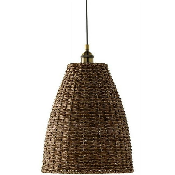 Gallus GLL-001 14 x 12 x 12 in. Gallus Ceiling Light, Dark Brown Natural