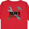thumbnail image 4 of Inktastic Papa's Little Helper Boys Long Sleeve Toddler T-Shirt, 4 of 5