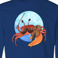 thumbnail image 4 of Inktastic Fun Fiddler Crab with Violin and Mustache Long Sleeve Youth T-Shirt, 4 of 5