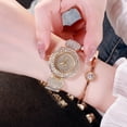 thumbnail image 2 of Mantianxing Reloj de cuarzo para mujer con correa de acero con diamantes de imitación de aleación (dorado) Sincero Electrónica, 2 of 5