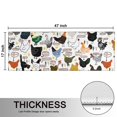 thumbnail image 5 of Kitchen Rugs Sets Of 2,White Chicken Breed Pattern Anti Fatigue Kitchen Mat Rugs Non Slip Washable,Decorative Kitchen Floor Mats for Kitchen,Sink,Laundry,17"X47", 5 of 5