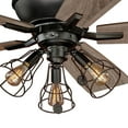 thumbnail image 3 of Industrial Ceiling Fan 52 Inch Bronze Wire Cage Light Modern Farmhouse Fan, 3 of 3