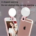 thumbnail image 4 of Selfie Clip on Ring Light, Mini Rechargeable Adjustable Brightness Light , USB Flash Lighting for iPhone/Android Cell Phone Photography,Video, Vlogging, 4 of 9