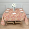 thumbnail image 3 of Christmas Square Tablecloth 60x60 Inch – Waterproof Polyester Printed Table Cover, Wrinkle Resistant & Washable for Kitchen Dining Picnic Party Decor, Single-v4-13, White, 3 of 6