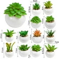 thumbnail image 5 of Shenmeida Artificial Succulent Plants in Pots Fake Small Greenery Potted Succulent Plants for Shelf Bathroom Office Desk Table Centerpiece Kitchen Window Sill Decor, 5 of 7