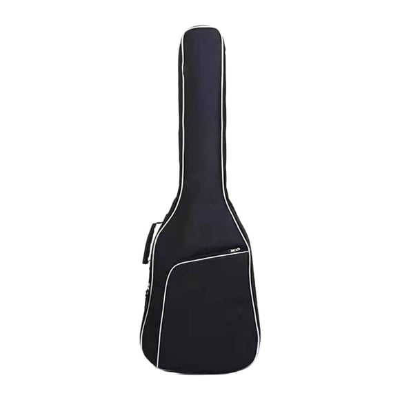 Bolsa para bajo con bolsillos frontales con cremallera, acolchada, resistente al desgaste, suave, con bolsillo grande, mochila para transporte de guit Bolsa de guitarra