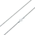 thumbnail image 4 of Nuragold 10k Real White Gold 1.5mm Rope Chain Diamond Cut Necklace (14"-26") Dainty Italian Jewelry for Men & Women, 4 of 7