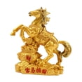 thumbnail image 3 of Figura Feng Shui de Caballo Rico, Estatua de Resina de Caballo, Figura de Caballo de la Riqueza, Caballo del Dinero Oro, 3 of 9