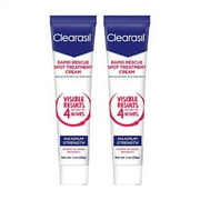 Clearasil Ultra Rapid Action Vanishing Acne Treatment Cream, 1 oz (Pack of 2)