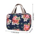 thumbnail image 3 of Large Capacity Floral Travel Toiletry Bag – Waterproof Cosmetic Pouch with Handle,Portable Hanging Wash Bag for Shaving Kit & Beauty, 3 of 7