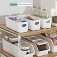 thumbnail image 3 of Contenedor de Almacenamiento Pequeño, Apilable, Duradero, Multiusos, Blanco, Plástico, 8 Unidades, Ideal para Cocina, Baño y Oficina en Casa, 3 of 9