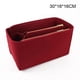 thumbnail image 1 of Purse Organizer Insert Felt Bags Handbag with Zipper Tote Shaper Multi Pocket Burgundy, 1 of 4