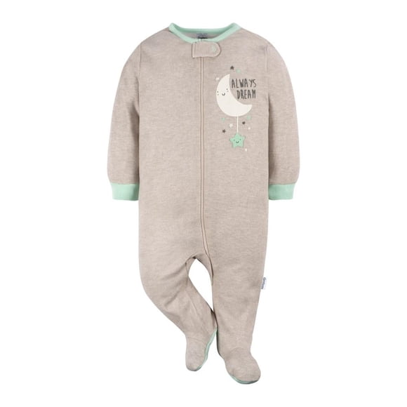 Set De Mamelucos Gerber Ropa de Bebé,, Unisex Talla 0-3 Meses Diseño Luna Color
