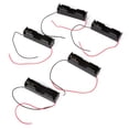 thumbnail image 2 of Battery Holder Case 3.7V Rechargeables Compact Battery With Spring Clip Design 5pcs Plastic Battery Box Case for Battery With Wire Leads Black Small Size Easy to Carry, 2 of 7