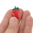 thumbnail image 5 of OUNONA Strawberry Brooch Red Zinc Alloy for Decor Nice-Looking Fashion Accessory 2Pcs, 5 of 8