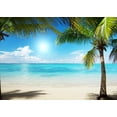 thumbnail image 2 of Caribbean Sea and Coconut Wall Mural by Wallmonkeys Peel and Stick Graphic (24 in W x 17 in H) WM347175, 2 of 4