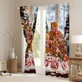 thumbnail image 3 of Feelyou Teen Gingerbread Man Black Out Curtains, Happy New Year Curtains Pack of 2 (42x63 Each), Cartoon Christmas Lollipop Bedroom Curtains, Curtains and Drapes Home Decor, 3 of 6