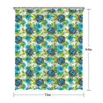 thumbnail image 5 of Pioneer Flower Floral Print Pattern Shower Curtain 72"x84", Bathroom Decorative Shower Curtain Set with 12 Hooks, Waterproof Washable, 5 of 6