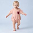 thumbnail image 6 of Newborn Baby Soft Bodysuit Short Sleeve Crewneck Onesie Infant Boys Girls Summer Comfortable Breathable Outfits Pink 18-24 Months, 6 of 6