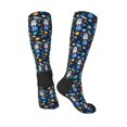 thumbnail image 4 of Fotbe Space Dog print Women's Men's Novelty Crew Socks Cotton Socks Knee High Socks for Walking,Running,Nurses,Pregnancy, 4 of 9