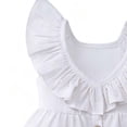 thumbnail image 5 of Edvintorg Girls Dresses Cute Ruffle Hem Sleeveless Loose Fit Casual Princess Dress Kids Clothes Girls Size 0-6, 5 of 8