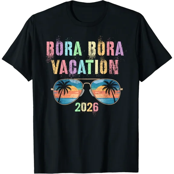 Vintage Bora Bora Vacation Vacay Swim Travel T-Shirt