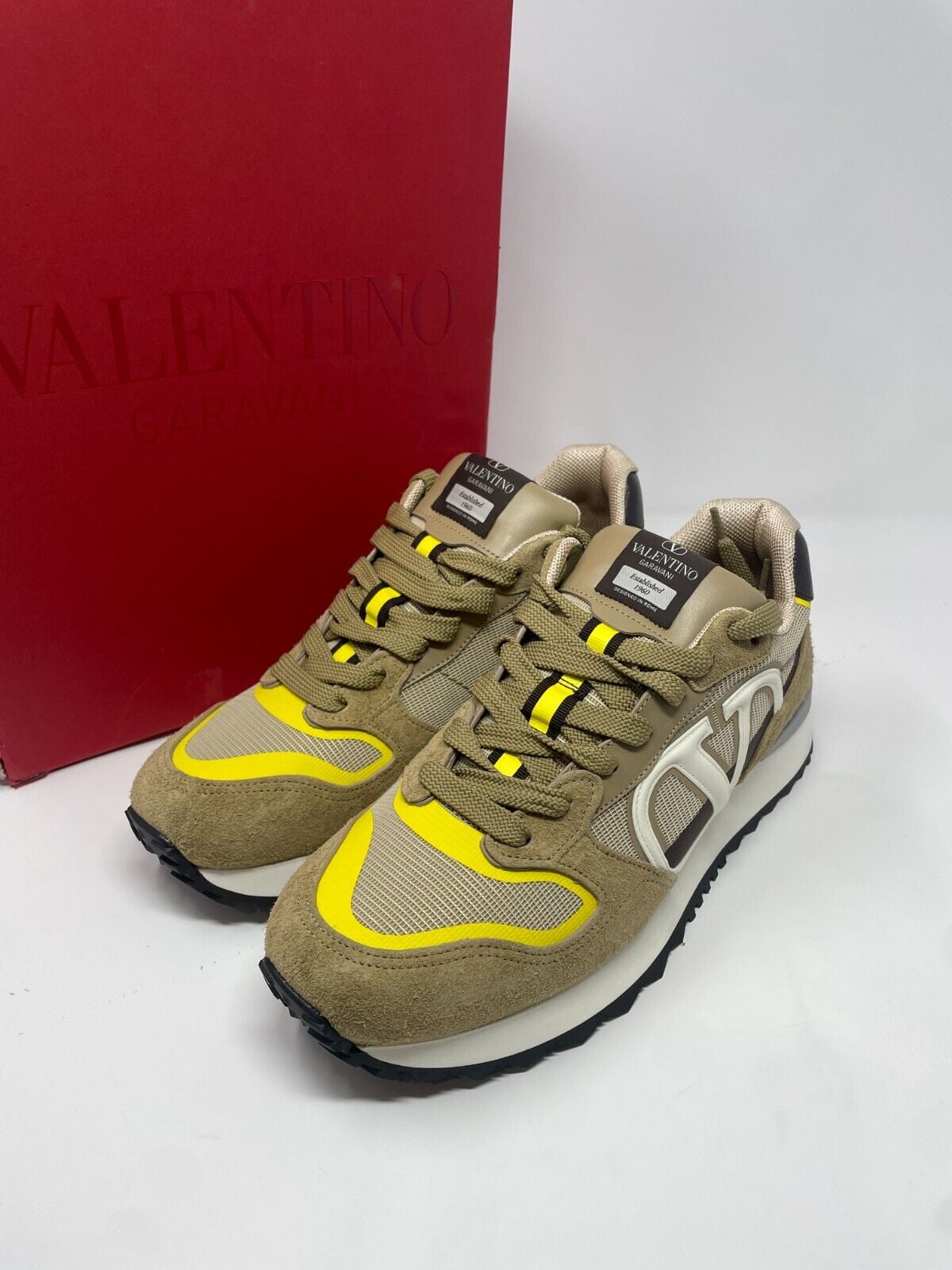 Valentino Garavani Men\'s Multicolor Low Top Sneakers 10 Rtl $990 New in Box Valentino Garavani Men main image 2