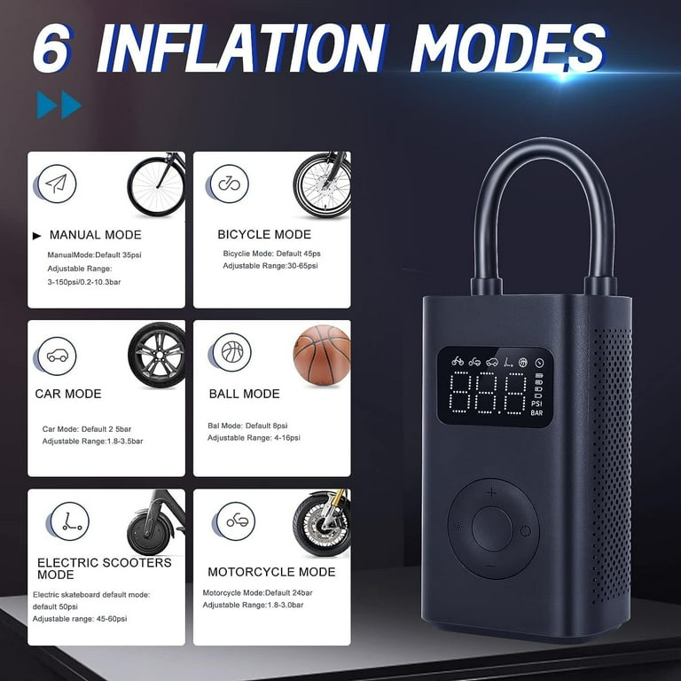 Xiaomi Portable Electric Air Compressor 2, 150 PSI Tire Inflator