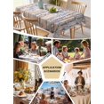 thumbnail image 5 of Blue Grey Forest Table Cloth, Grey Modern Art Oil Painting Waterproof Tablecloth for Square Tables, Reusable Washable Fabric Table Cover for Restaurant Kitchen Dining Tables 54"x54", 5 of 6