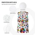 thumbnail image 3 of Rocae Mexican Bright Style for Men's Basketball Jersey Lightweight and Breathable Athletic Tank Top,Quick-Drying Sports Jersey X-Large, 3 of 9