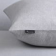 thumbnail image 5 of Phantoscope Farmhouse Series Cotton Blend Decorative Throw Pillow with Single Button, 22" x 22", Light Grey, 1 Pack, 5 of 7
