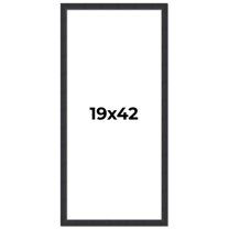 19x42 Frame Black Real Wood Picture Frame Width 1.25 Inches | Interior Frame Depth 0.5 Inches |