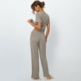 thumbnail image 5 of SUNBS Lounge Sets for Women Summer Matching 2 Piece Outfit For Women Lounge Set Ribbed Knit Pajamas Set Trendy Clothes, 5 of 10