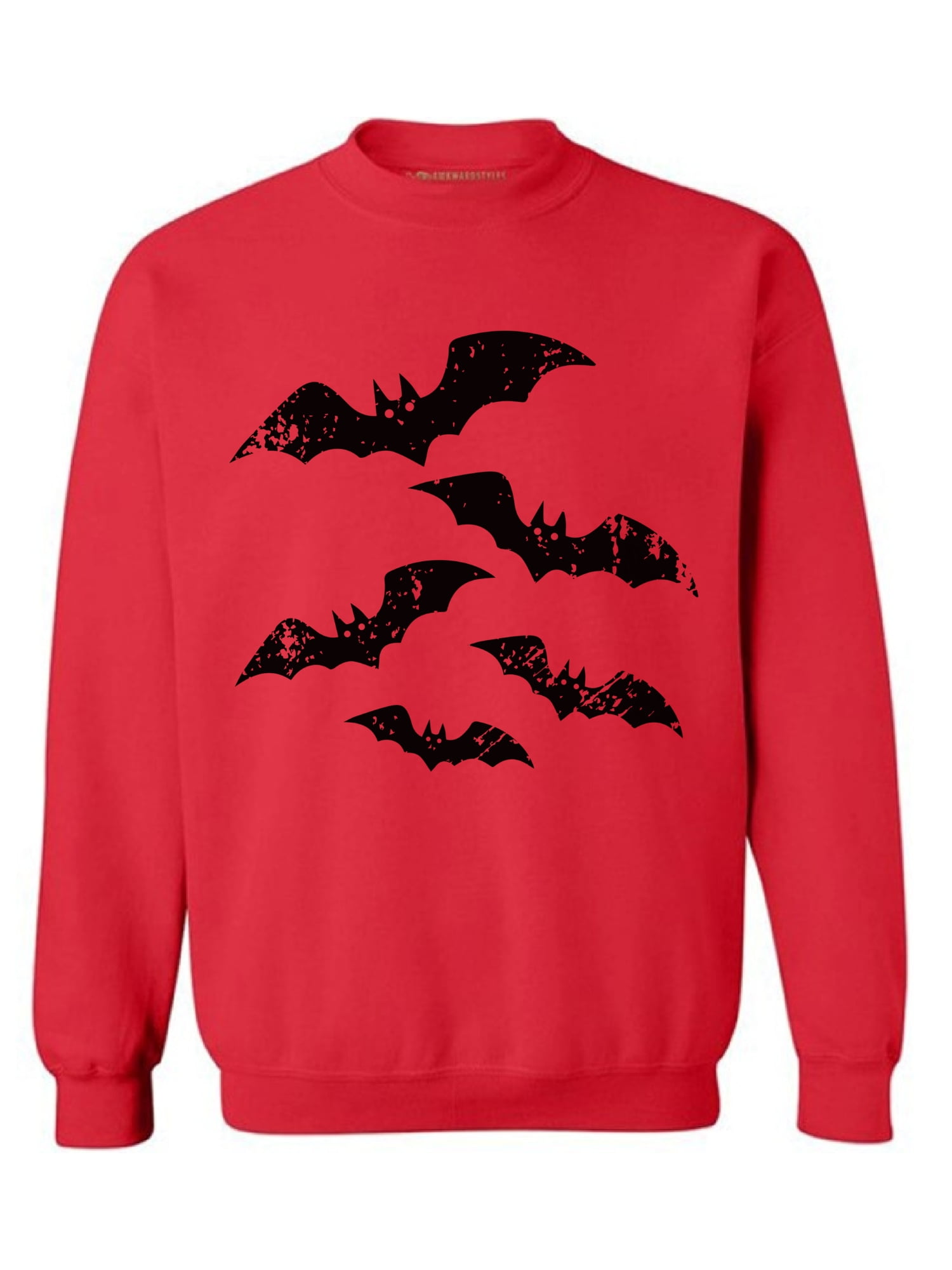Awkward Styles Halloween Bats Sweatshirt for Men and Women Spooky Bats Sweater Halloween Party Outfit Day of The Dead Sweater Dia de Los Muertos Gifts