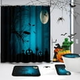 thumbnail image 7 of 4 Pcs Shower Curtain Set Southwestern Abstract Colorful Ethnic Geometric Native Retro Vintage with Non-Slip Rugs Toilet Lid Cover and Bath Mat Bathroom Decor Set 72" x 72", 7 of 7