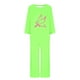 thumbnail image 4 of Puntoco Mujer Otoño Moda Cáncer De Mama Impreso Cuello Redondo Manga Larga + Pantalones Traje Verde Xl, 4 of 4