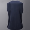 thumbnail image 5 of Men'S Solid Color Sleeveless Tank Top Breathable Mesh Athletic Shirt With Reflective Stripes For Running Workout Gym And Daily Training Activities Tank,Dark Blue,XL, 5 of 5