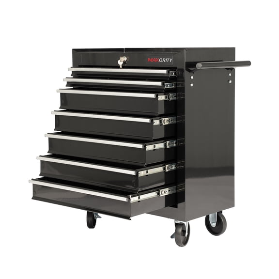 7-Drawer Rolling Tool Chest Cabinet with Locking System for Garage Workshop Storage